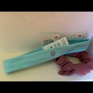 Brand new lululemon headband and scrunchie set!